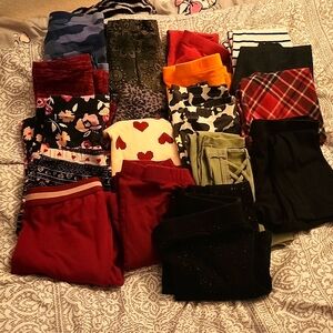 Bundle of girl's leggings size 6